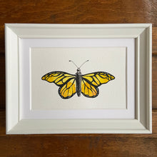 Load image into Gallery viewer, Framed watercolour painting of a butterfly
