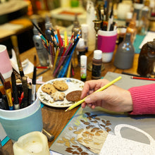 Load image into Gallery viewer, Mixed media collage in an art workshop
