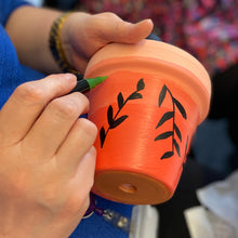 Load image into Gallery viewer, Terracotta pot painting

