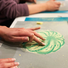 Load image into Gallery viewer, Chalk pastel pumpkin art
