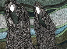 Load image into Gallery viewer, Macbeth Weird Sisters on the moorland image (detail).
